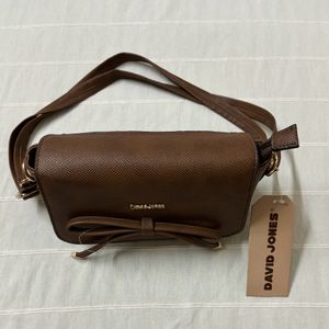 🆕David Jones Brown Handbag/Sling Bag