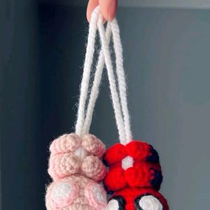 Cute Crochet Spiderman Keychain