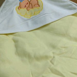 Premium Baby Blanket Wrap With Cap