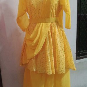 Yellow 💛 Haldi Ceremony Dress