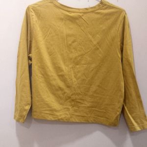 Mustard Knotted Top