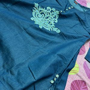 Blue Denim Kurti