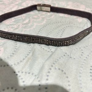 Grey Chocker With Diamond Studded