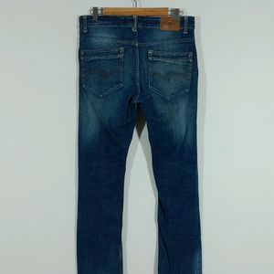 Dark Blue Faded Jean's For Men's