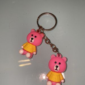 Cute 4 Key Chain Completely New With Pouch