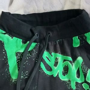 Black And Green Sweatpants