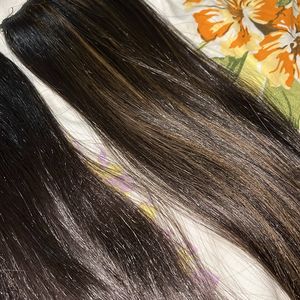 Synthetic Hair Extension Of 2 Pieces