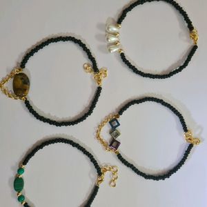 Beautifully Hand Crafted 4 Anklet Combo