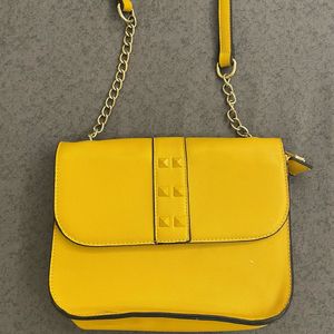 Mustard Tan Sling Bag