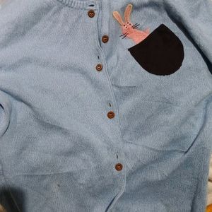 Cute Korean Bunny Cardigan Sweater