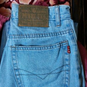 Straight Leg Denim Jeans