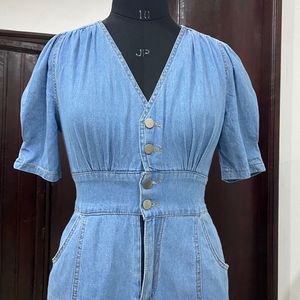 Denim midi Dress