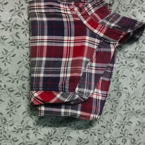 Red And Blue Checks Party Shirt