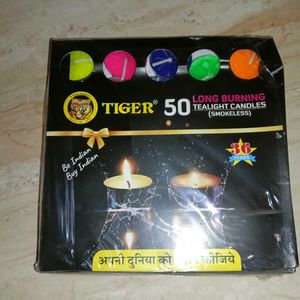 Tiger High Quality 50 Pcs Tealight candles Diya 🪔