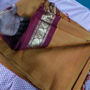 Pure Silk Single Side Bordered Saree