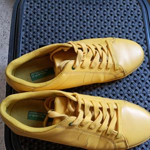 Benetton Rare Yellow Sneakers