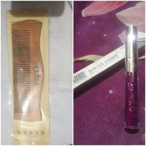 Combo Offer For Lipstick And  Wooden Comb