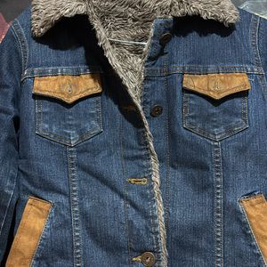 Fur Denim Jacket On Sale For Dussehra Offer