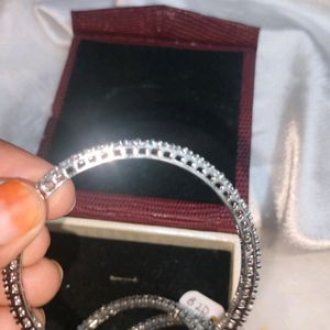 AD Silver Bangles