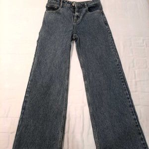 Vintage Wash Straight Fit Jeans