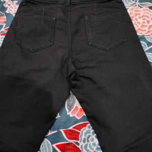 Black Rise Skinny Fit Jeans