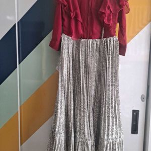 Maroon Long Frock