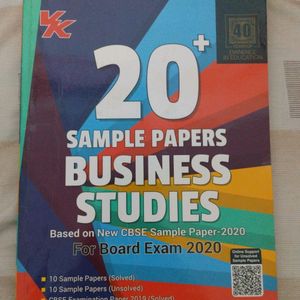 CLASS 12 BOARD SAMPLE PAPERS BUSINESS STUDIES