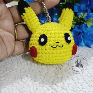 Amigurumi Pikkachu Keychain