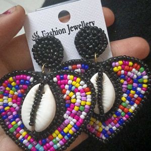 Beautiful Black Beads Earrings