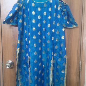 Beautiful Peacock Green Kurti