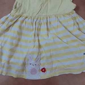 Yellow Colour Frock For BABY GIRL