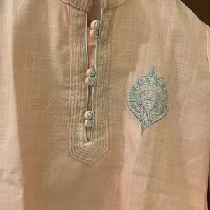 Pink Pathani Kurta Pyjama - Boys