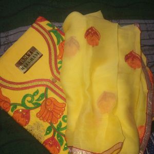 Yellow Color Suit Piece