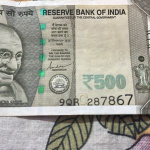 786 Number 500/- Note