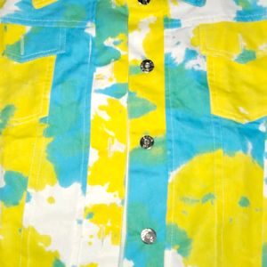 Baesd Tie&Dye Denim Jacket💛💙✨