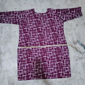 54 Bust Purple Kurti