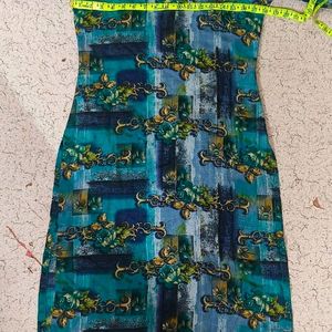 Sea Green Printed Suit