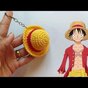 Luffy Hat Keychain