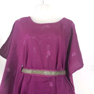 Purple Kurthi Set (Women's)