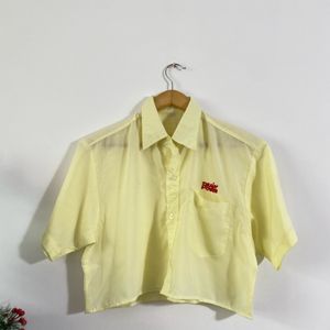 Yellow Crop Shirt