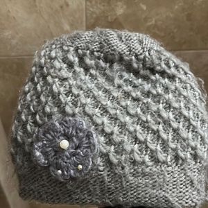 Hi Grey Woollen Warm Cap For Kids Girls