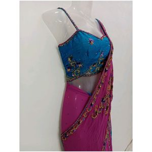 Ready-made Royal Embroidery OmbreSaree