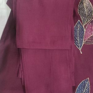 Dola Silk Suit With Organza Dupatta