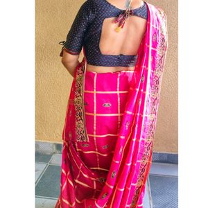 Saree Pink Color Beautiful ❤️