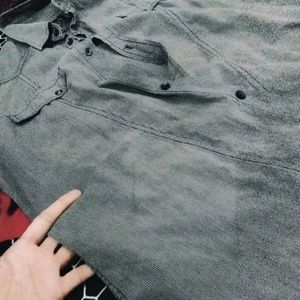 Grey Stylish SHIRT/ NOT USED