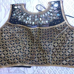 💥Navratri Special💥 Black Mirror Work Blouse