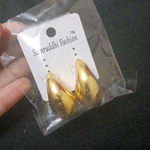 Beautiful Golden Teary Studs