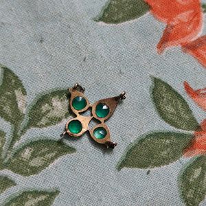 14k Antique Emerald Pendant