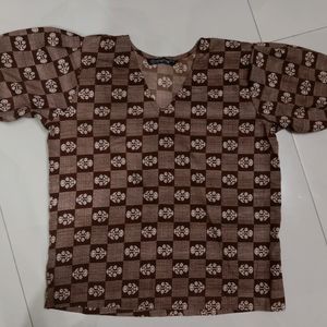 BROWN FORMAL TOP🤎