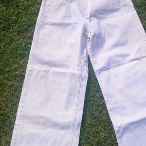 White Denim Pant